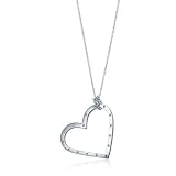 Alex Woo Sienna Sterling Silver Heart Pendant,