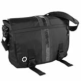 DadGear Messenger Diaper Bag - Center Stripe Grey