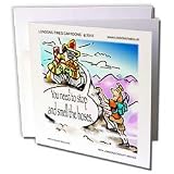 Londons Times Gen. 2 Work Firefighting - Smell the Hoses - Greeting Cards-12 Greeting Cards with envelopes