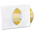 Quality Park R7050 Tyvek CD/DVD Window Sleeves, Box of 100 (White)