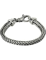 Sterling Silver 7Mm Foxtail Bracelet 08.50 Inch Foxtail Brc717