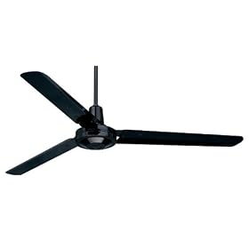 Emerson Fans HF956BK 56" Industrial Heat Contemporary Indoor Gloss Black Ceiling Fan
