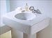 Marc Newson Pedestal Lavatory Kit by Porcher