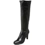 Aquatalia by Marvin K. Women's Roxie Tall Shaft Boot,Black Calf/Black Elastic,7.5 M US