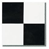 45 Pieces 12X12 Vinyl Stick On Tiles Villa Nova Black and White Self Adhesive Flooring RT9503
