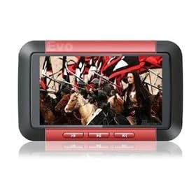 EvoDigitals Red 16GB 3" Direct Play MP3 MP4 MP5 Player - Videos | Music | Pictures | Ebooks | FM + More!