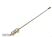 RetroGem Classic Elegance Austrian White Pearl 6 Inches Gold Tone Hat Pin Stick Pin (White)