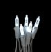 Set of 70 LED Polar White M5 Mini Christmas Lights - White Wire