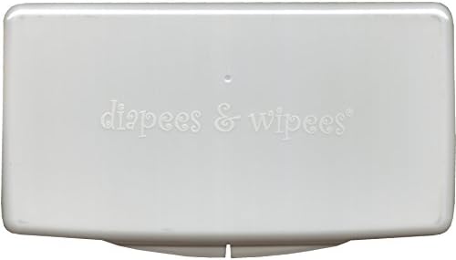 diapees & wipees Laminated Pouch w/ Wipes Case - Pink Polka Dots