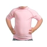 Beach Depot UPF 50+ Toddler's Short Sleeve Rash Guard Shirt - Pink Small 1-2T