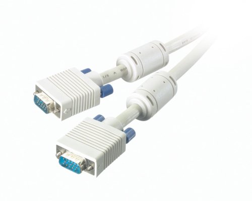 Vivanco CK 174/10 VGA Analog Monitor Anschlusskabel 15 pol. HD-Stecker auf 15 pol. HD-Stecker, Ferritkern, 10,0 m