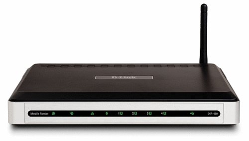 D-Link DIR-450 3G Ev-do 4-Port Switch 802.11G 108MBPS Mobile Router