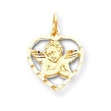 10k Angel Heart Pendant