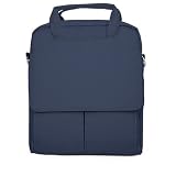 BoxWave Encompass Urban Acer Aspire One 722 Messenger Bag, Multi-Pocket Shoulder Carrying Case and Vertical Mobile Messenger Bag with Convenient Shoulder Strap and Handles for Acer Aspire One 722 (Navy)