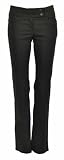 LADIES TWO POCKET STRETCH BLACK WOMENS BOOTLEG TROUSERS SIZE 6-16 29 31 33 LEG LENGTH