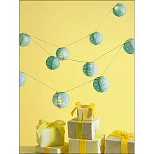 Martha Stewart Crafts Lantern Garland, Blue Eyelet