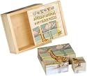 Wild Republic African Animal Wooden Cube Puzzle