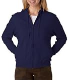 Fruit of the Loom - Just for Her Ladies Full-Zip Hooded Sweatshirt, Navy, 2XL