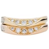 Baraka Stackable Ring in 18kt Yellow and Pink Gold
