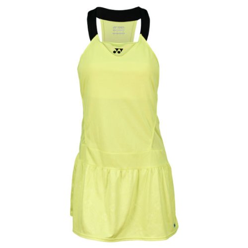 Tennis YONEX Women`s Lime Yellow Paris Tennis Dress LARGE