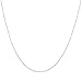 Duragold 14k White Gold Solid Perfectina Chain Necklace (1.0mm), 16