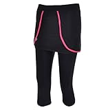 Tenn Womens Cycling Skirt with 3/4 Padded Tights - Black