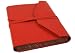 Positano Red Hand Brushed Italian Italian Leather Journal With Marbled Pages Large Size (15cm x 21cm)