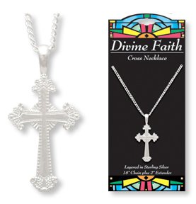 Click here to buy Divine Faith CROSS NECKLACE - In Silver & Gold!.