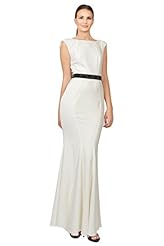 Cowl Neck Acetate/Polyester Sleeveless Beaded Evening Dress 