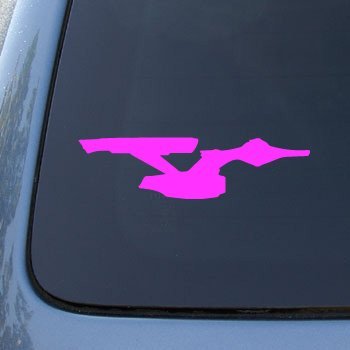  ENTERPRISE 2 - Star Trek - Vinyl Decal Sticker #A1395 | Vinyl Color: Pink