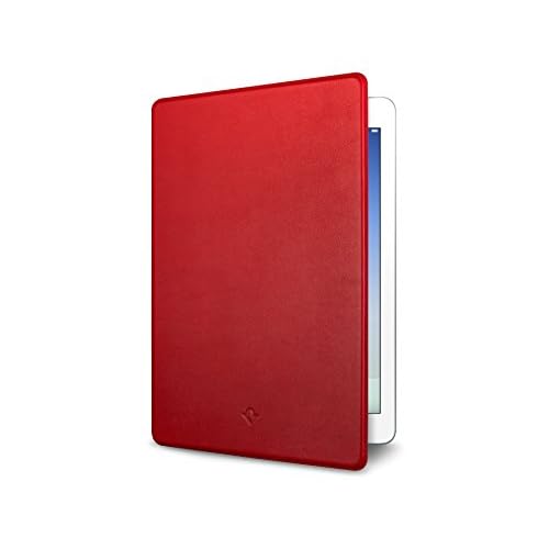 Twelve South SurfacePad for iPad - Ultra Slim Luxury Leather Cover for iPad Air, Pop Red