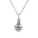 Sterling Silver Children's Ladybug Necklace