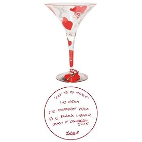 Lolita Martini Glass Valentines Day Key to My Heart