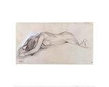 Naked Woman Lying on Her Stomach By Edgar Degas. ART PRINT Size: 20 x 16 Inches