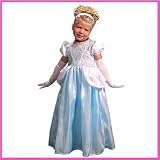 Girls Blue Cinderella Princess Costume Size: Large