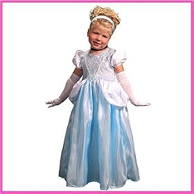 Girls Blue Cinderella Princess Costume Size: Large by Fun Adventure