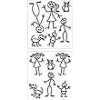 Stick Family Decal Pack