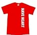 HAVE HEART - Side Logo - Red T-shirt
