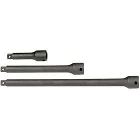 SK Hand Tools 45674 3-Piece 3/8-Inch Drive Impact Extension Set