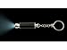 Carbon Fibre Exhaust Torch Flash Light Key Chain