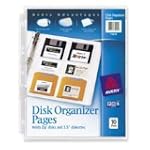 AVE75222 - Acid-Free 3.5 or Zip Disk Organizer Sheets for Ring Binders