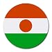 Niger Flag Round Mouse Pad