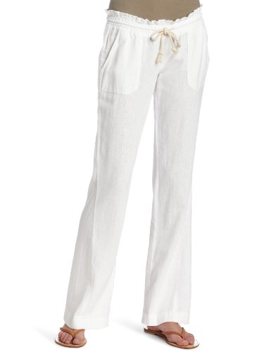 Roxy Juniors Oceanside Beach Pant, White, Small Roxy Juniors Oceanside Beach Pant, White, Small