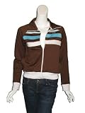 Le Tigre - LE TIGRE Triple Stripe Zip Up Jacket in Brown
