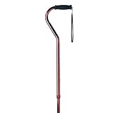 Adjustable Aluminum Cane W/offset Handle Qty 6