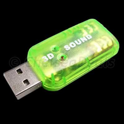 Childrens Toyshop  Computer : FreeLogix - USB 2.0 3D Sound Card with 5.1 Support