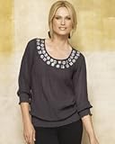 Spiegel Jeweled Silk Top