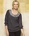 Spiegel Jeweled Silk Top