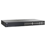 Cisco SF 300-24P (SRW224G4P-K9-NA) 24-Port 10/100 PoE Managed Switch with Gigabit Uplinks