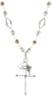Lucky Brand Beaded Cross Charm Necklace, 18"